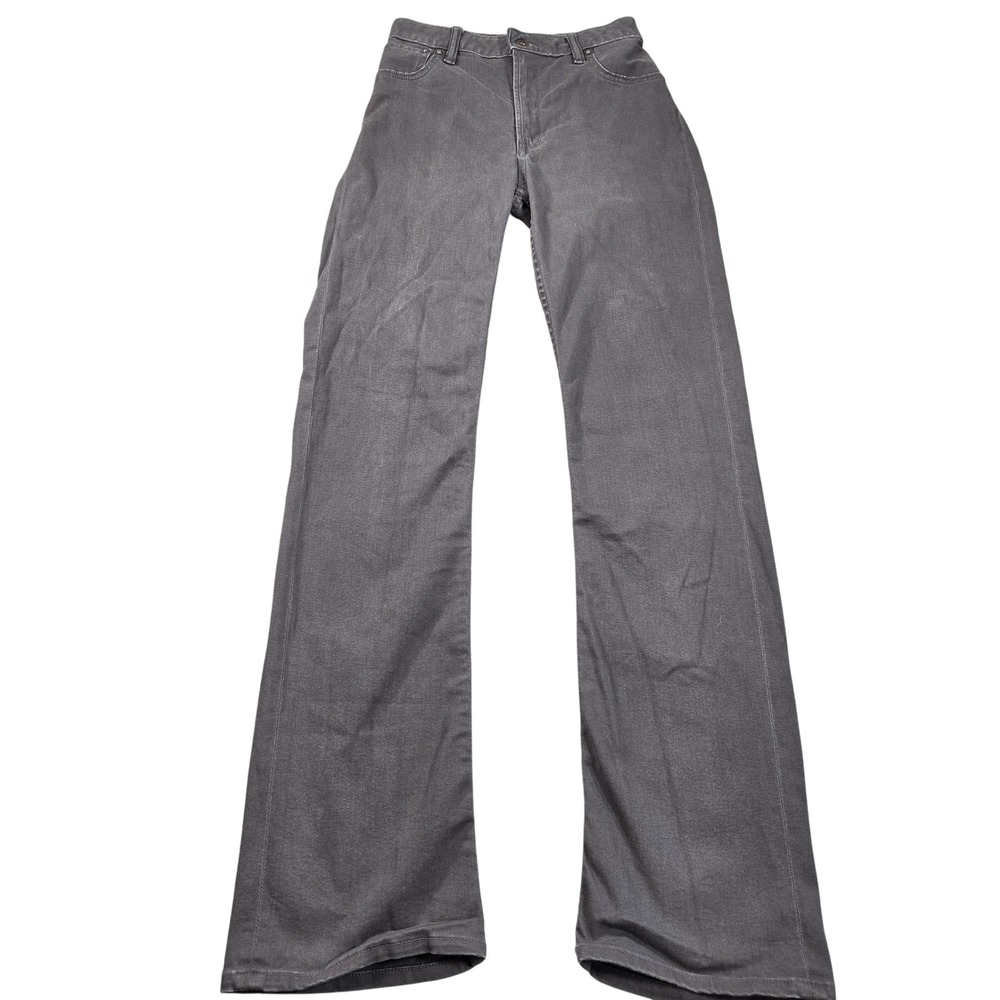 Railcar Fine Goods Pants Womens XS 25x33 Gray Denim Chino Straight 5 Pocket